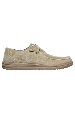 Scarpe beige in tela stile mocassino Skechers Melson Raymon
