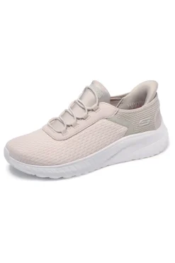 Scarpe beige slip-on leggere Skechers BOBS SQUAD CHAOS IN COLOR