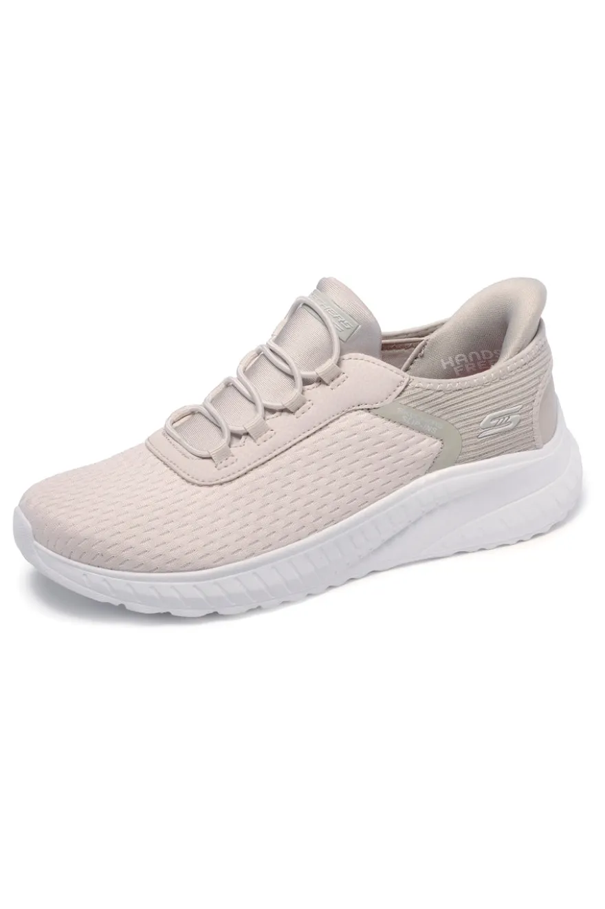 Scarpe beige slip-on leggere Skechers BOBS SQUAD CHAOS IN COLOR