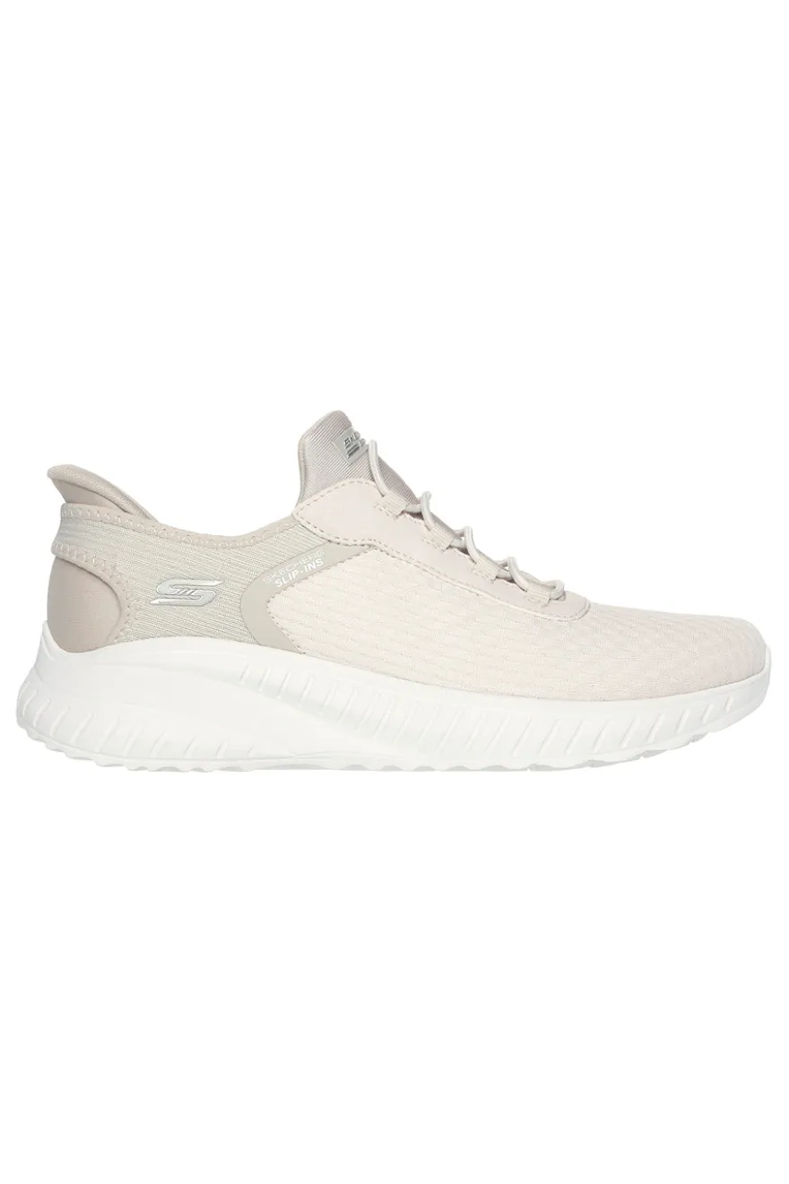 Scarpe beige slip-on leggere Skechers BOBS SQUAD CHAOS IN COLOR