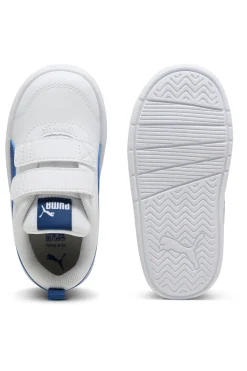 Scarpe bianche blu con chiusura a strappo Puma Courtflex V3 V Inf