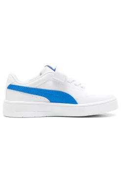Scarpe bianche con dettagli azzurri Puma Court Classic Clean AC+ PS