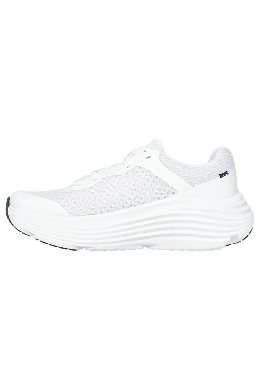 Scarpe bianche con dettagli neri in mesh ammortizzate Skechers Max Cushioning Endeavour