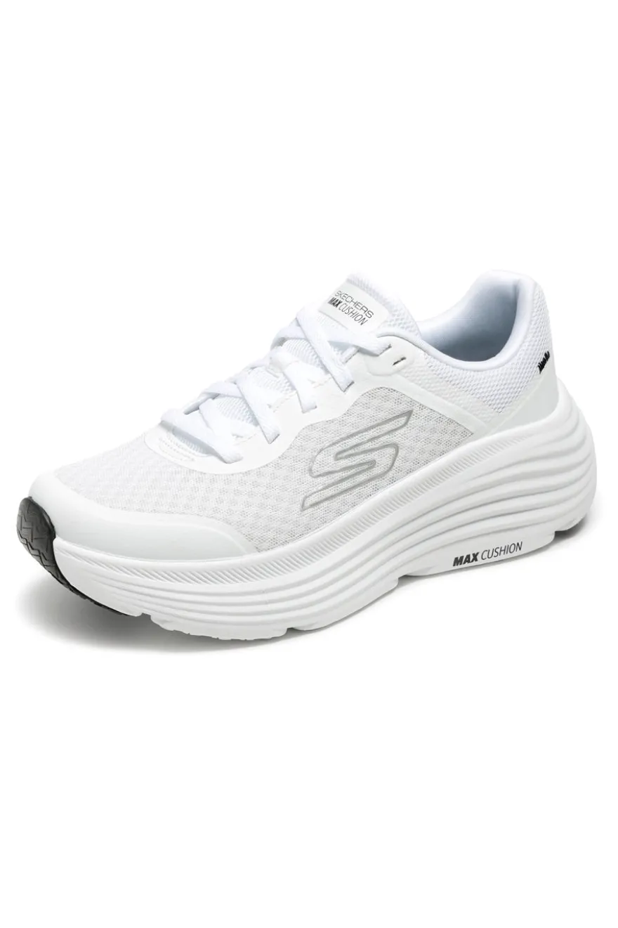 Scarpe bianche con dettagli neri in mesh ammortizzate Skechers Max Cushioning Endeavour