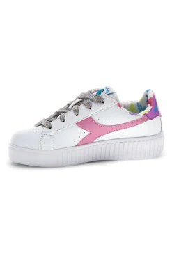 Scarpe bianche con lacci e stampa multicolore Diadora Game Step Starshine PS