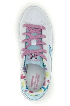 Scarpe bianche con lacci e dettagli azzurri Diadora Game Step Moonstone PS
