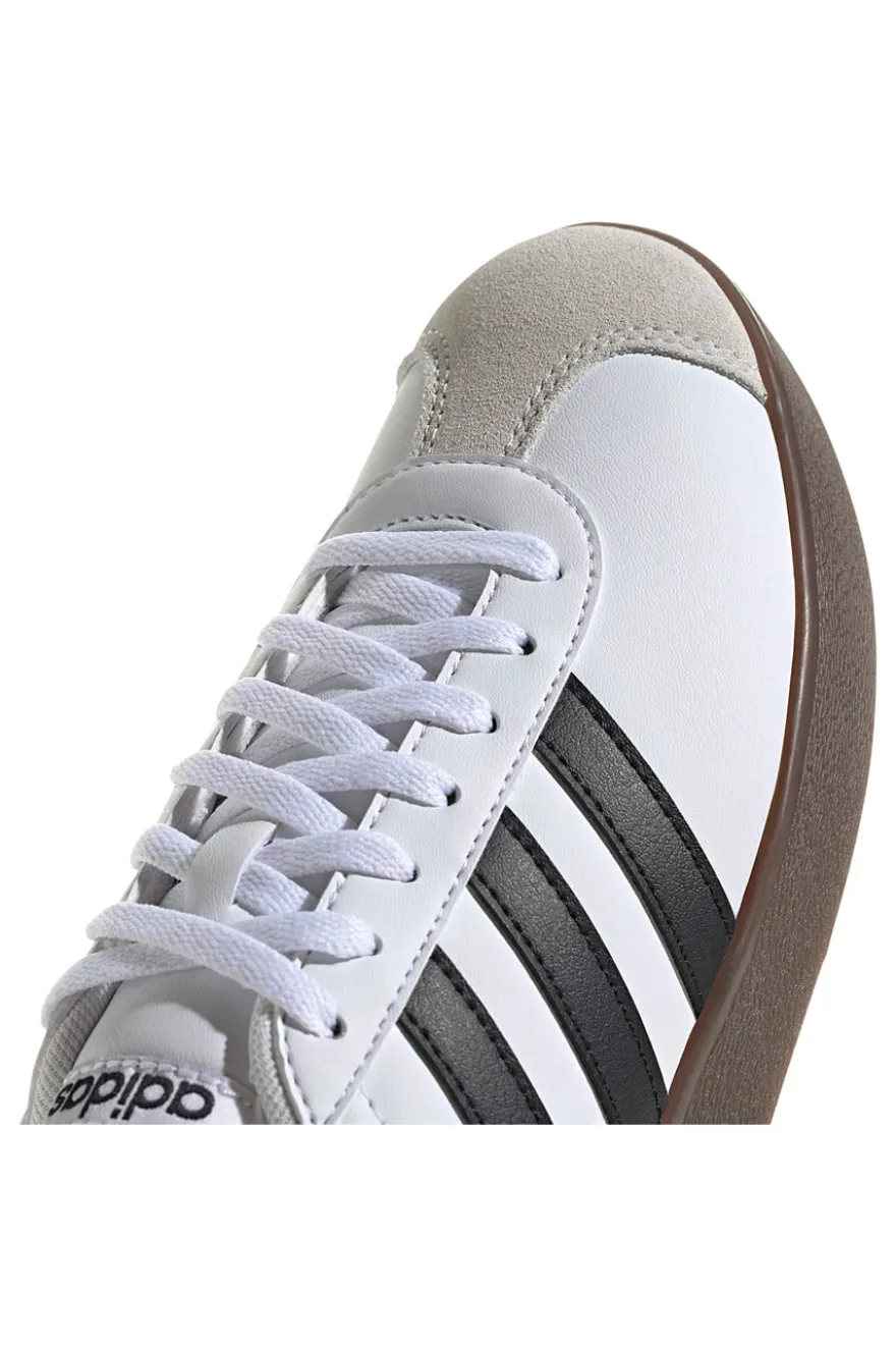 Scarpe bianche con strisce nere punta rinforzata Adidas VL Court Base