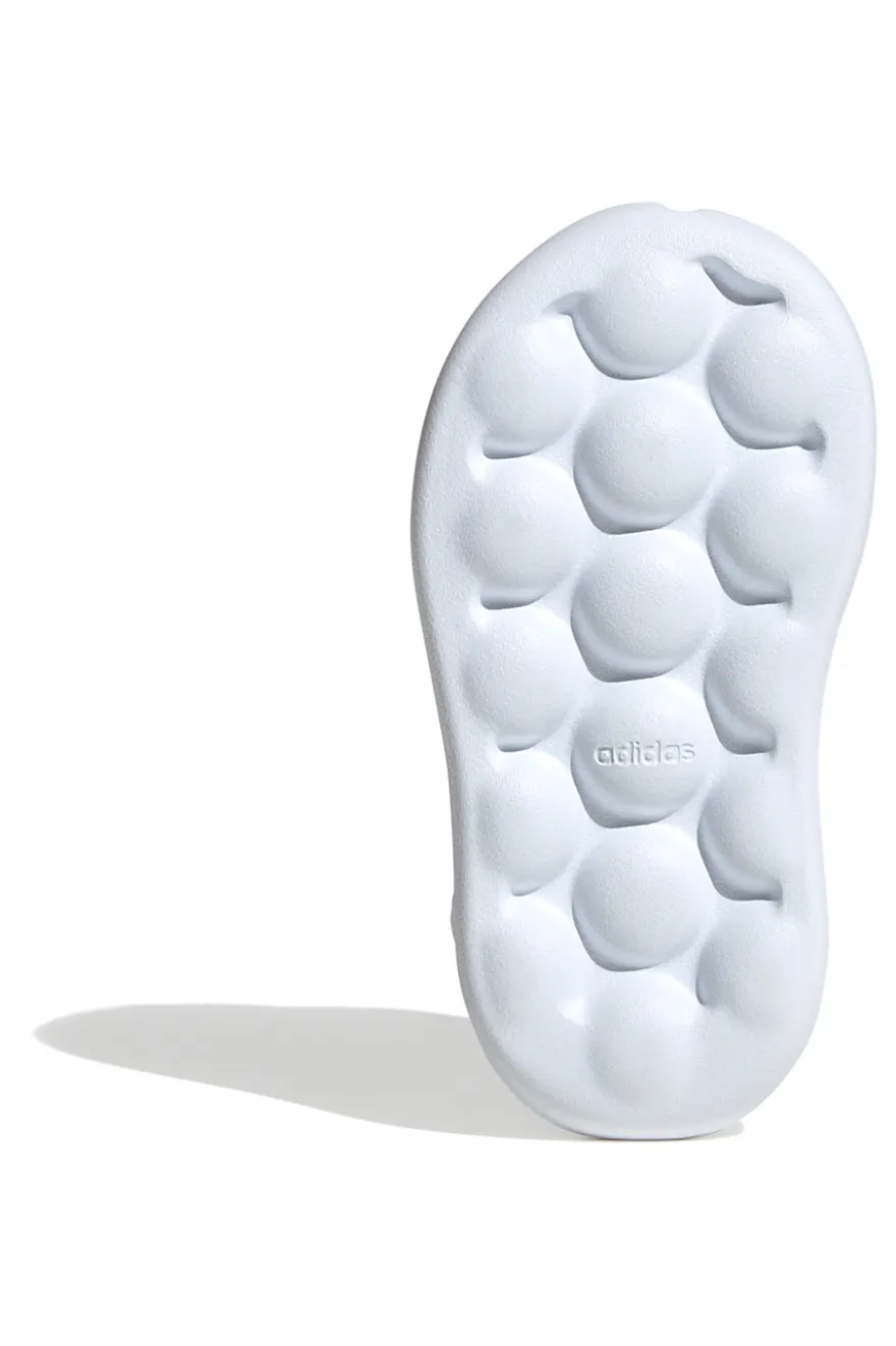 Scarpe bianche con strisce argento e suola Bubble memory Adidas Grand Court 2 CF I