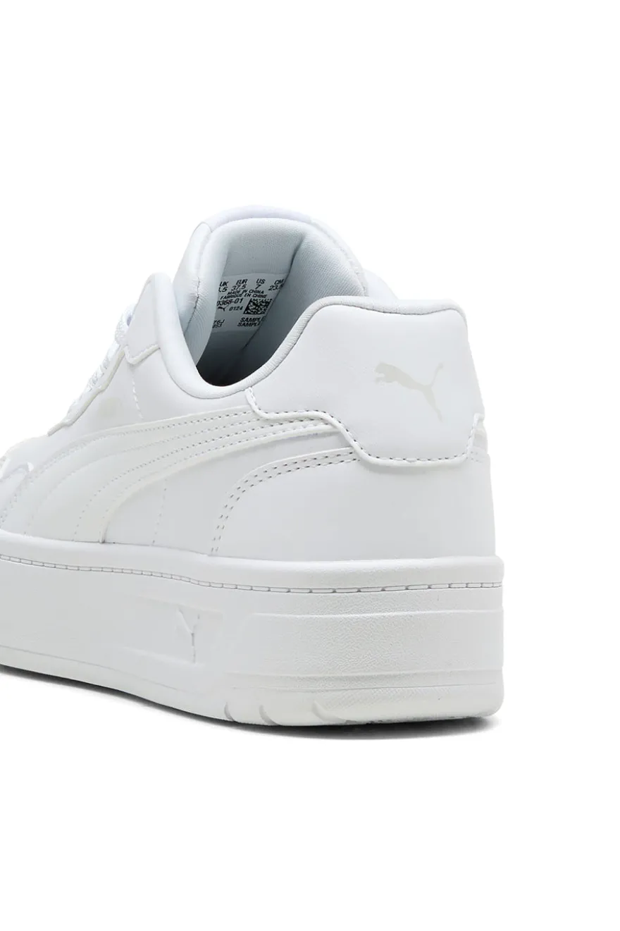 Scarpe bianche con suola platform Puma Court Lally Skye