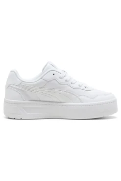 Scarpe bianche con suola platform Puma Court Lally Skye