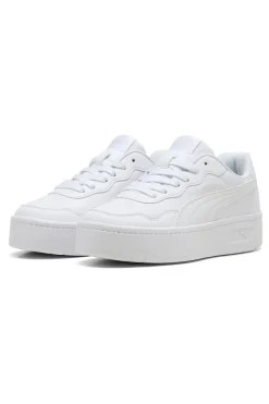 Scarpe bianche con suola platform Puma Court Lally Skye