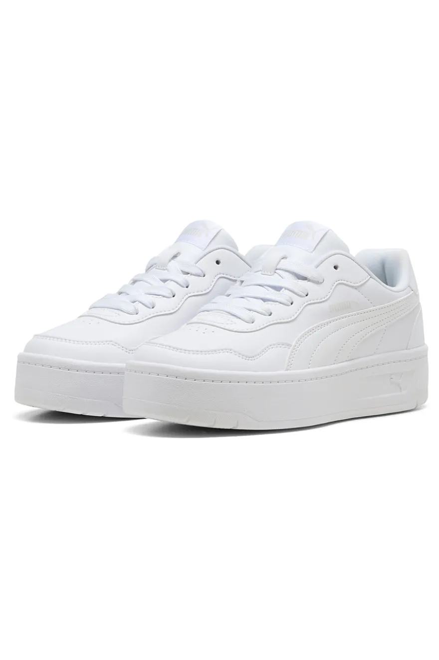 Scarpe bianche con suola platform Puma Court Lally Skye