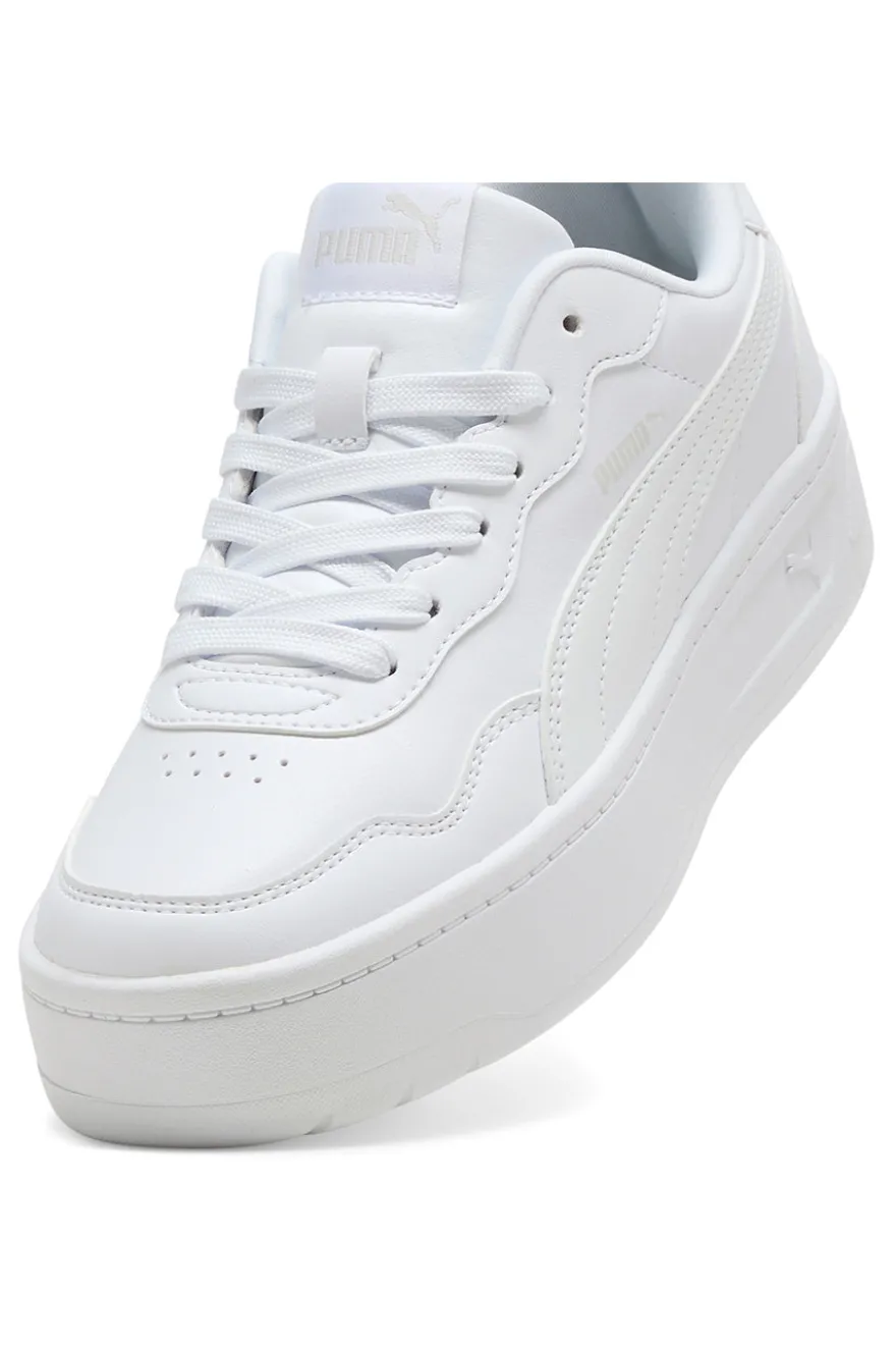 Scarpe bianche con suola platform Puma Court Lally Skye