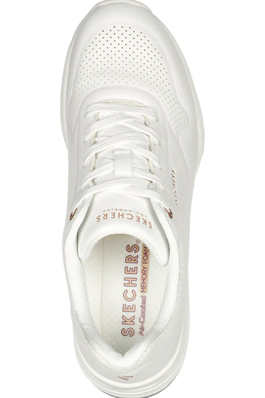 Scarpe bianche con zeppa e suola Air Skechers Million Air Elevated Air