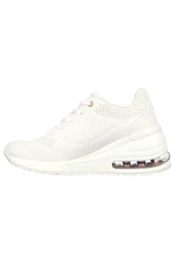 Scarpe bianche con zeppa e suola Air Skechers Million Air Elevated Air