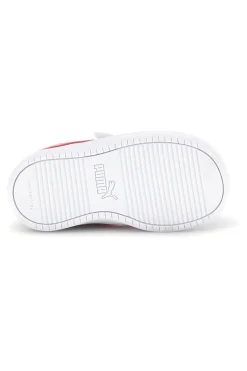 Scarpe bianche corallo con chiusura a strappo e lacci elastici Puma Rickie AC+ Inf