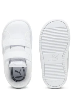 Scarpe bianche e argento con chiusura a strappo Puma Rickie Classic V Inf