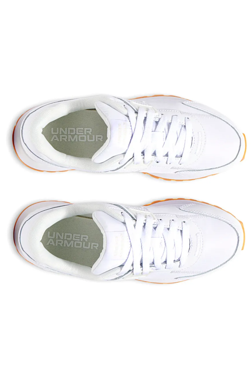 Scarpe bianche in nylon con inserti Under Armour Essential Runner