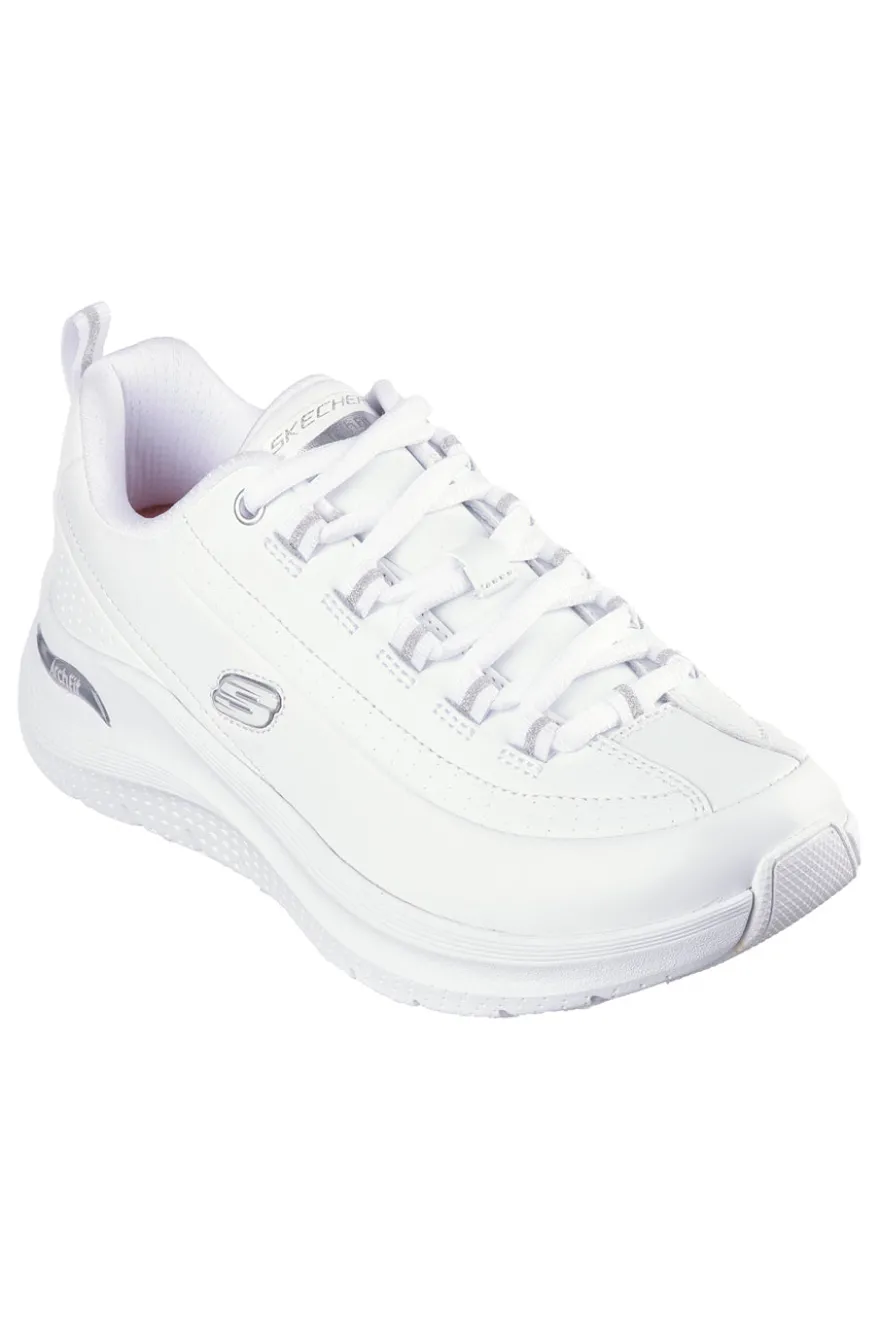 Scarpe bianche in pelle con supporto plantare Arch Fit Skechers ARCH FIT 2.0 STAR BOUND
