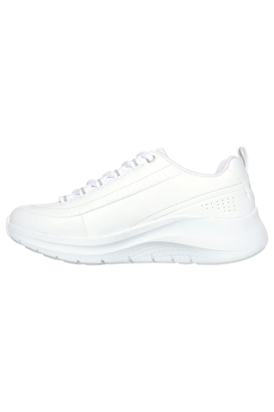 Scarpe bianche in pelle con supporto plantare Arch Fit Skechers ARCH FIT 2.0 STAR BOUND