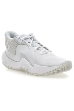 Scarpe bianche mid-cut da basket Under Armour Spawn 6 Mid
