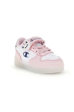Scarpe bianche rosa con luci Champion GLW G TD