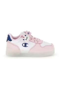 Scarpe bianche rosa con luci Champion GLW G TD