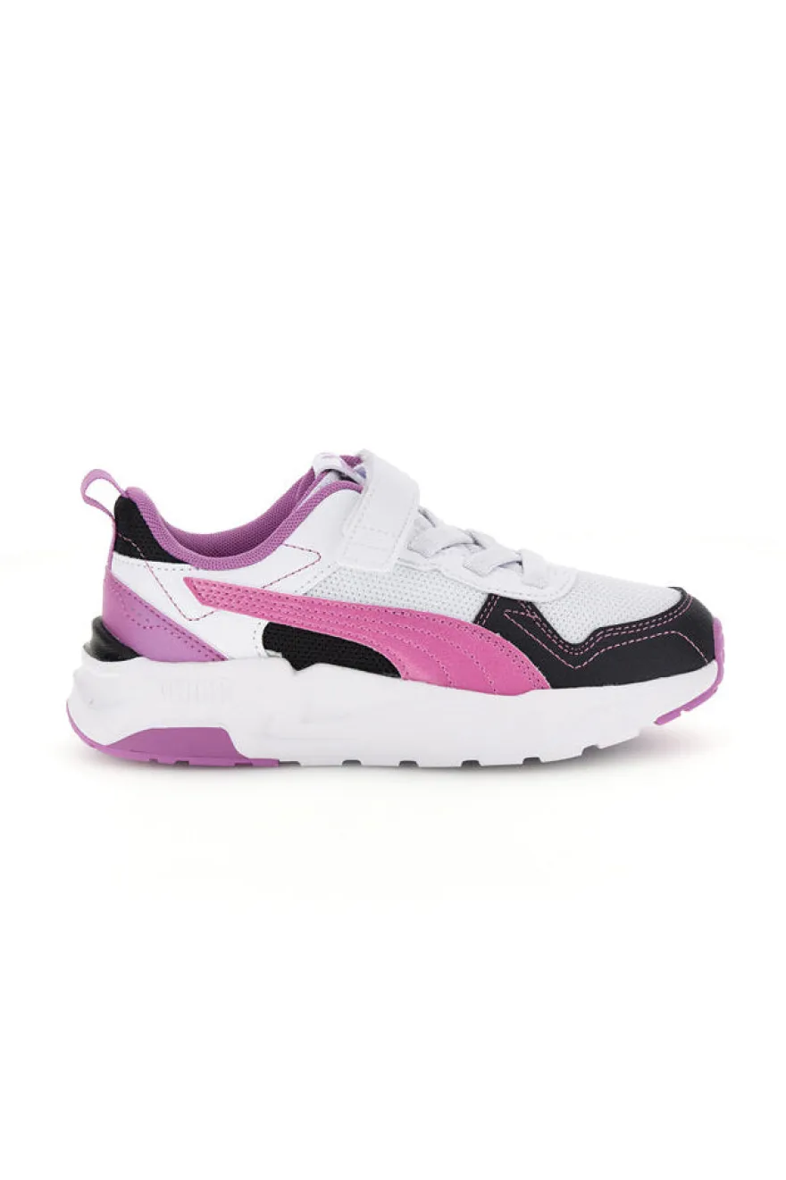 Scarpe bianche rosa nere con chiusura a strappo e lacci elastici Puma Trinity 2 LT Jelly Heaven AC+ PS