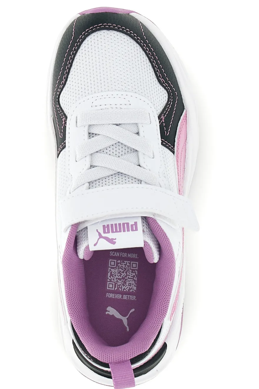 Scarpe bianche rosa nere con chiusura a strappo e lacci elastici Puma Trinity 2 LT Jelly Heaven AC+ PS
