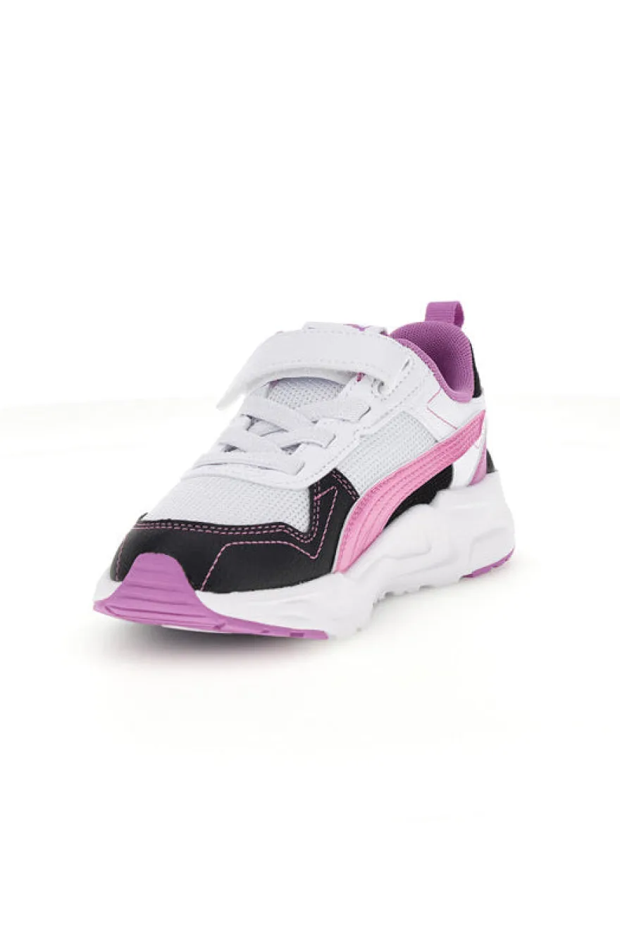 Scarpe bianche rosa nere con chiusura a strappo e lacci elastici Puma Trinity 2 LT Jelly Heaven AC+ PS