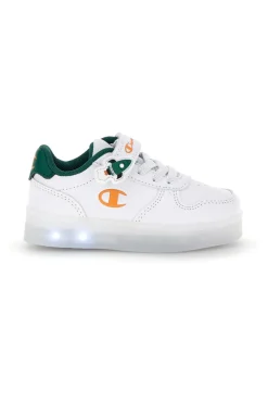 Scarpe bianche verdi con luci Champion GLW B TD