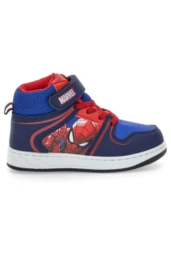 Scarpe blu alte con dettagli rossi Spiderman R1310632S