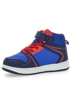 Scarpe blu alte con dettagli rossi Spiderman R1310632S