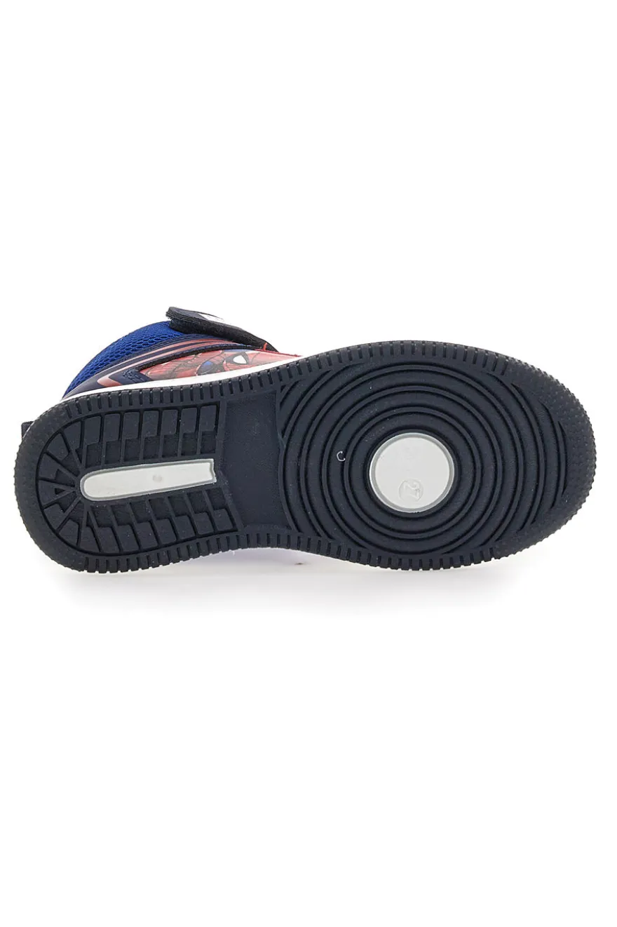 Scarpe blu alte con dettagli rossi Spiderman R1310632S