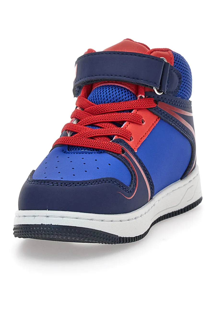 Scarpe blu alte con dettagli rossi Spiderman R1310632S