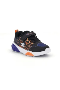 Scarpe blu arancioni con luci Champion Wave Tri B TD