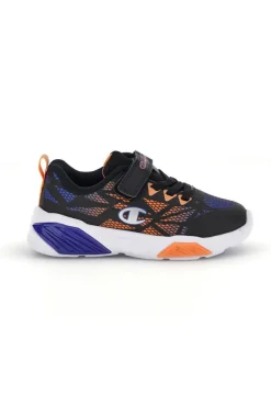 Scarpe blu arancioni con luci Champion Wave Tri B TD