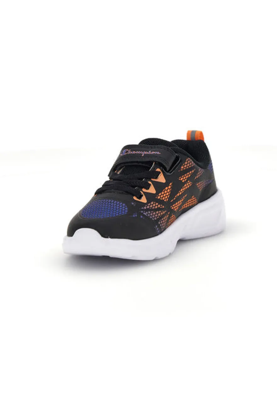 Scarpe blu arancioni con luci Champion Wave Tri B TD
