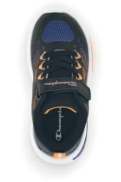 Scarpe blu arancioni con luci Champion Wave Tri B TD