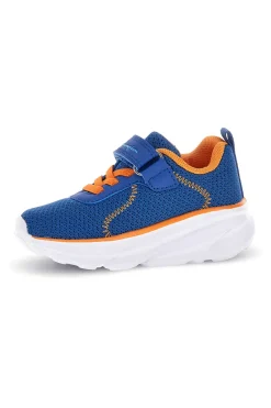 Scarpe blu arancioni con chiusura a strappo Champion HRO J B TD