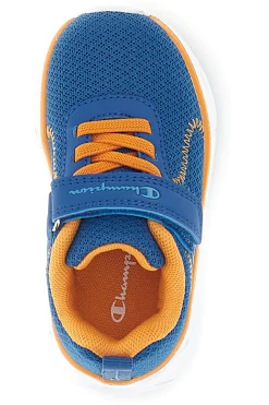 Scarpe blu arancioni con chiusura a strappo Champion HRO J B TD