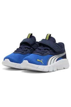 Scarpe blu bianche con chiusura a strappo e lacci elastici Puma FlexFocus Modern AC+ Inf