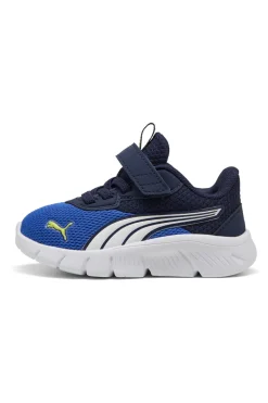 Scarpe blu bianche con chiusura a strappo e lacci elastici Puma FlexFocus Modern AC+ Inf