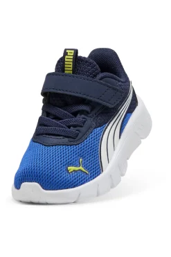 Scarpe blu bianche con chiusura a strappo e lacci elastici Puma FlexFocus Modern AC+ Inf