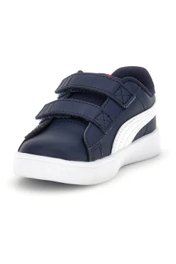 Scarpe blu bianche con chiusura a strappo Puma Rickie Classic V Inf