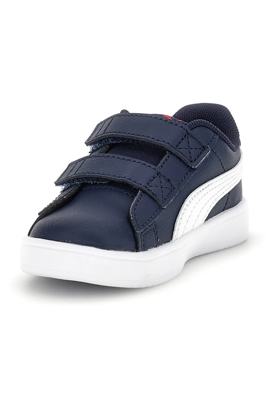 Scarpe blu bianche con chiusura a strappo Puma Rickie Classic V Inf