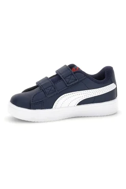 Scarpe blu bianche con chiusura a strappo Puma Rickie Classic V Inf