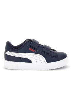 Scarpe blu bianche con chiusura a strappo Puma Rickie Classic V Inf