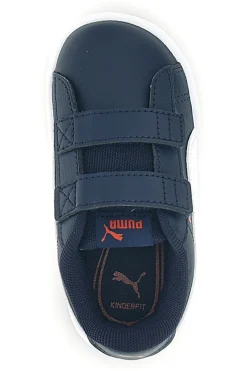 Scarpe blu bianche con chiusura a strappo Puma Rickie Classic V Inf