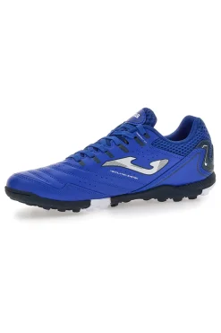 Scarpe blu calcio turf con tomaia traforata Joma Maxima 2404